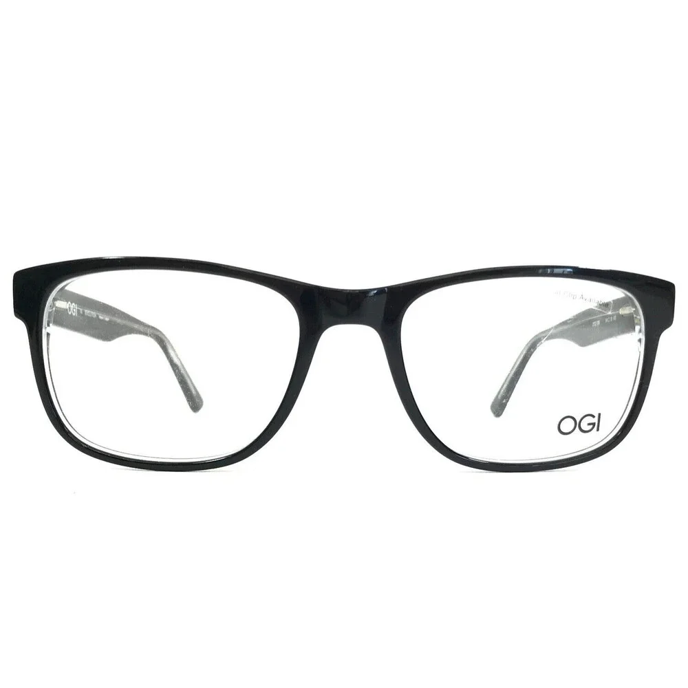 OGI Eyeglasses Frames EVOLUTION 3133/106 Black Clear Square Full Rim 54-19-145